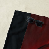 ザバットマンレッドバープロフィール ビーチタオル (インサイチュ)