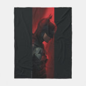 ザバットマンレッドバープロフィール フリースブランケット (正面)
