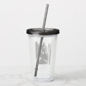 ザバットマン漫画ブックイラストレーション アクリルタンブラー (裏面)