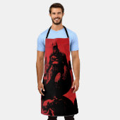 ザバットマン漫画ブックイラストレーション エプロン (着用した状態)