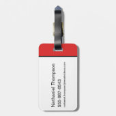 ザバットマン漫画ブックイラストレーション ラゲッジタグ (裏面縦)