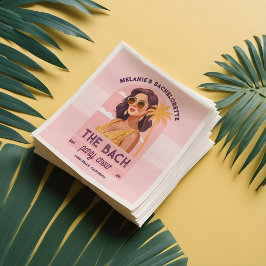 ザバッハパーティークルーレトロ女性バチェロレッテ スタンダードカクテルナプキン