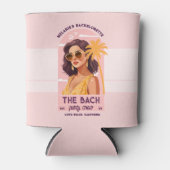 ザバッハパーティークルーレトロ女性バチェロレッテ 缶クーラー (正面)