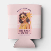 ザバッハパーティークルーレトロ女性バチェロレッテ 缶クーラー (裏面)