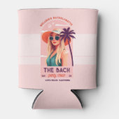 ザバッハパーティークルーレトロ女性バチェロレッテ 缶クーラー (正面)