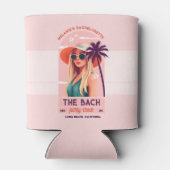 ザバッハパーティークルーレトロ女性バチェロレッテ 缶クーラー (裏面)