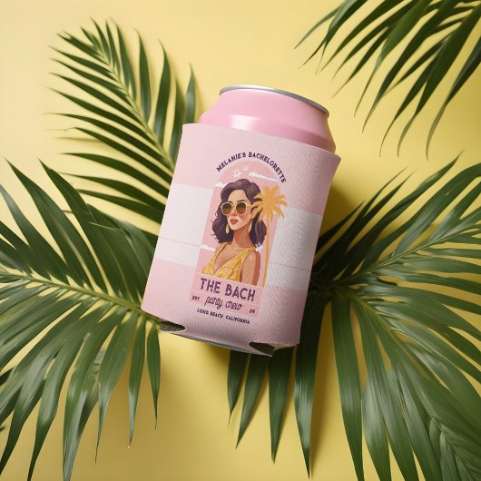 ザバッハパーティークルーレトロ女性バチェロレッテ 缶クーラー