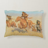 ザバッファローランナーズビッグホーン盆地バイレミントン アクセントクッション (裏面)