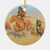 ザバッファローランナーズビッグホーン盆地バイレミントン セラミックオーナメント (正面)