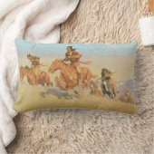 ザバッファローランナーズビッグホーン盆地バイレミントン ランバークッション (ブランケット)