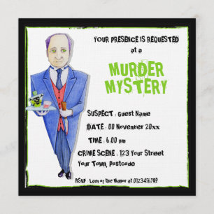 ザバトラー殺人ミステリー招待状 招待状