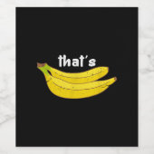 ザバナナフルーツフおもしろいィードプングルメモンキー ワインラベル (シングルラベル)