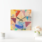 ザババリアンドンジョバンニ、クリー スクエア壁時計 (ホーム)