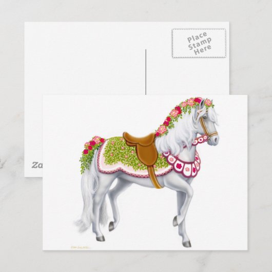 ザバラ馬はがき ポストカード (正面/裏面)