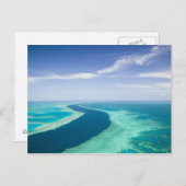 ザバリアリーフ素晴らしの空中眺め ポストカード (正面/裏面)