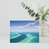 ザバリアリーフ素晴らしの空中眺め ポストカード (スタンド正面)