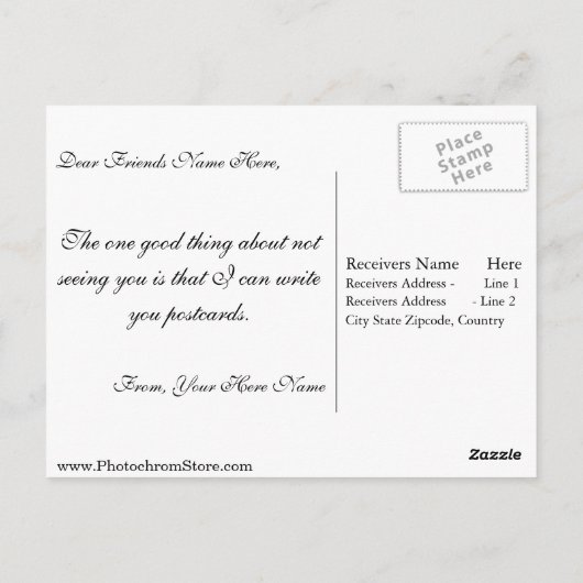 ザバルーンホース木星ヴィンテージ劇場 ポストカード (裏面)