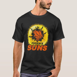 ザバレーピクセルサンライズフェニックスアリゾナバスケットバ Tシャツ