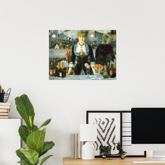 ザバーアットザフォリーズベルゲールバイエドアードマネ ポスター (ホームオフィス)