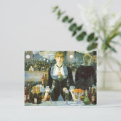 ザバーアットザフォリーズベルゲールバイエドアードマネ ポストカード (スタンド正面)