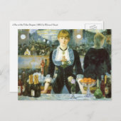 ザバーアットザフォリーズベルゲールバイエドアードマネ ポストカード (正面/裏面)