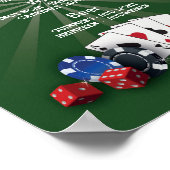 ザバーイベントサインカジノベガス披露宴 ポスター (角)