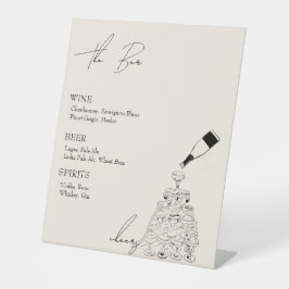 ザバーウィズシャンパンタワー 台座サイン