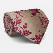 ザバーガンディベルベットシリーズデザイン1 ネクタイ (ロール)