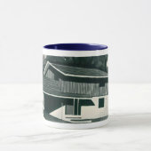 ザバークウッドミッドセンチュリーハウスモダンマグ マグカップ (中央)