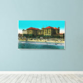 ザバージニアホテルロングビーチ，カリフォルニア キャンバスプリント (インサイチュ (ウッドフロア))