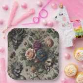 ザバースデーパーティー – ゴシックビクトリアンフローラ ペーパープレート (パーティー)