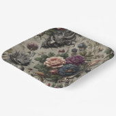 ザバースデーパーティー – ゴシックビクトリアンフローラ ペーパープレート (傾斜あり)