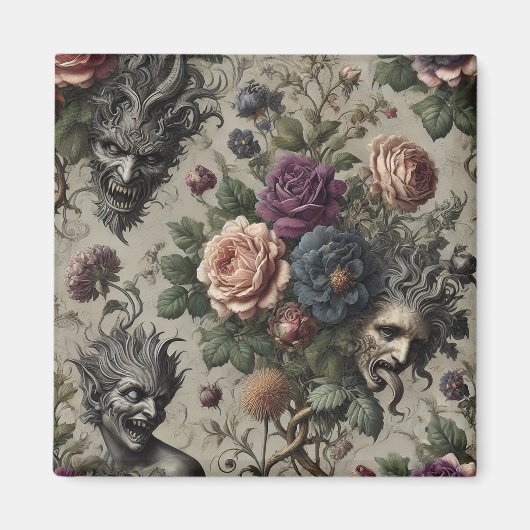 ザバースデーパーティー – ゴシックビクトリアンフローラ マグネット (正面)