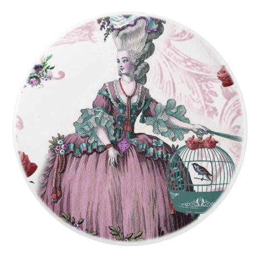 ザバード·ケージ·マリー·アンティオネフランスのッ刺激を受けたト  セラミックノブ (正面)