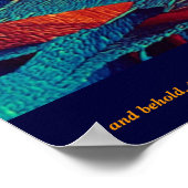 ザバーニングブッシュ抽象芸術 ポスター (角)