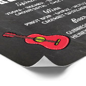 ザバーフィエスタパーティーイベントサインウェディングレセプション ポスター (角)