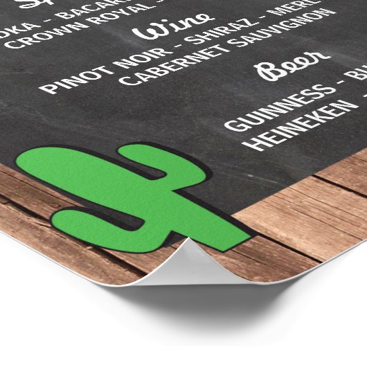 ザバーフィエスタパーティーイベントサイン婚約シャワー ポスター (角)