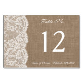 ザバーラップ&レースコレクションテーブルナンバーカード テーブルナンバー (裏面)