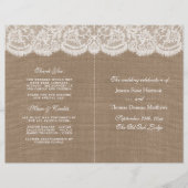 ザバーラップ&レース結婚のコレクションプログラム (正面)