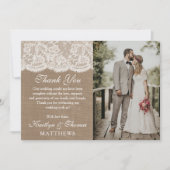 ザバーラップ&レース結婚のコレクション写真 サンキューカード (正面)