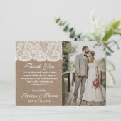 ザバーラップ&レース結婚のコレクション写真 サンキューカード (スタンド正面)