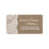 ザバーラップ&レース結婚コレクションラベル ラベル (正面)