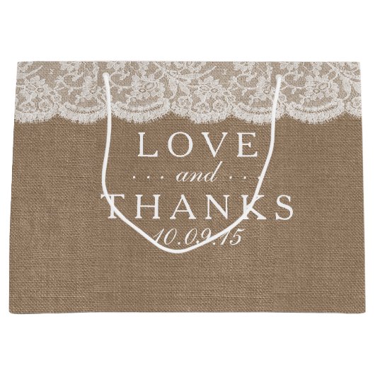 ザバーラップ&レース結婚ズコレクション抱き枕 ラージペーパーバッグ (正面)