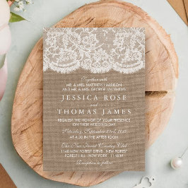 ザバーラップ&レース結婚ズコレクション招待状 招待状