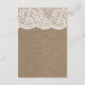 ザバーラップ&レース結婚ズコレクション エンクロージャーカード (裏面)