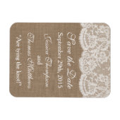 ザバーラップ&レース結婚ズコレクション マグネット (横)