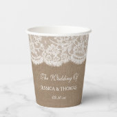 ザバーラップ&レース結婚ズコレクション 紙コップ (裏面)