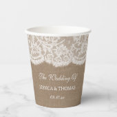ザバーラップ&レース結婚ズコレクション 紙コップ (正面)