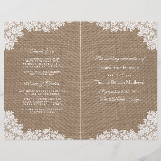 ザバーラップ&素朴ヴィンテージホワイトレースコレクション (正面)