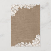 ザバーラップ&素朴ヴィンテージホワイトレースコレクション エンクロージャーカード (裏面)